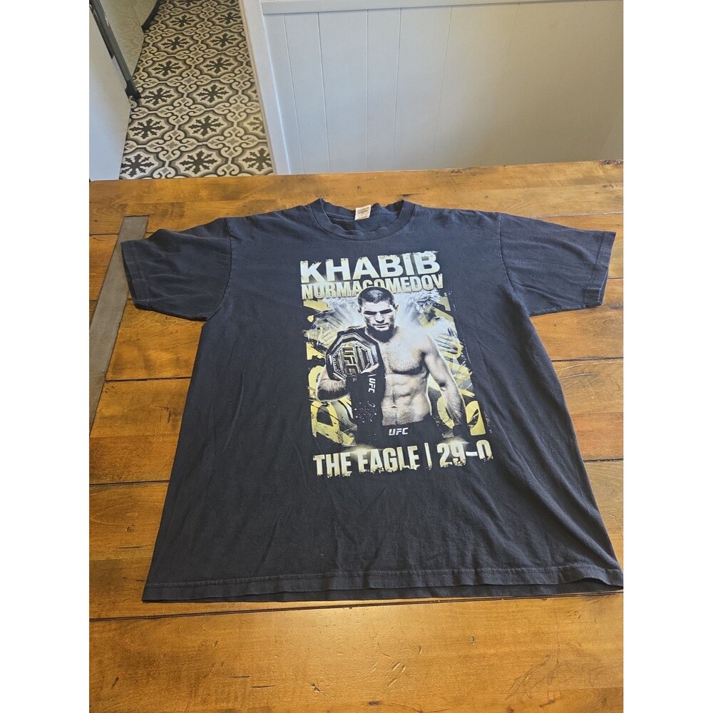 khabib nurmagomedov shirt mens xl black pro club mma the eagle  tee